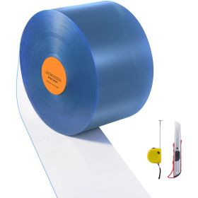 Clear PVC Strip Curtain, 150 ft Length x 8 in Width, Plastic Door Strip Bulk Roll, Walk in Freezer Cooler Curtain Strips for Doorways of Supermar