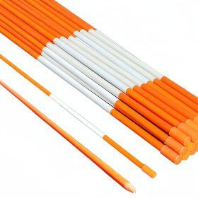 50PC 60inch Hollow Snow Pole with High Visibility Reflective Design, Suitable for Road/House/Driveway Snow Removal Indication