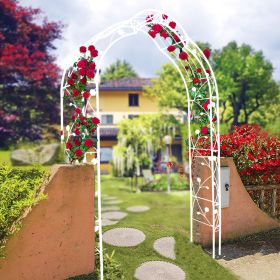 Metal Garden Arch Assemble Freely with 8 Styles Garden Arbor Trellis Climbing Plants Support Rose Arch Outdoor Arch Wedding Arch Party Events Arc