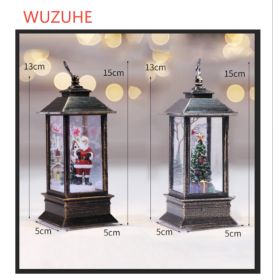 Christmas Simulation LED Flame Small Oil Lamp (Option: Set1)
