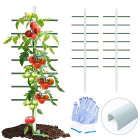 4FT*1.64FT 2PC This White U-shaped Tube Climbing Trellis Is Simple And Stylish, Offering Stable Support And Creating An Elegant Green Space. (Option: 4ft164ft)